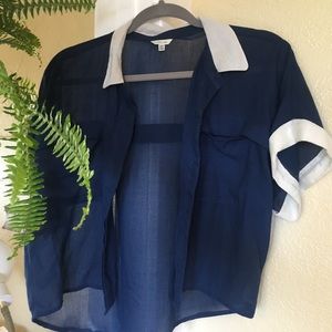 Vintage Button Up Crop